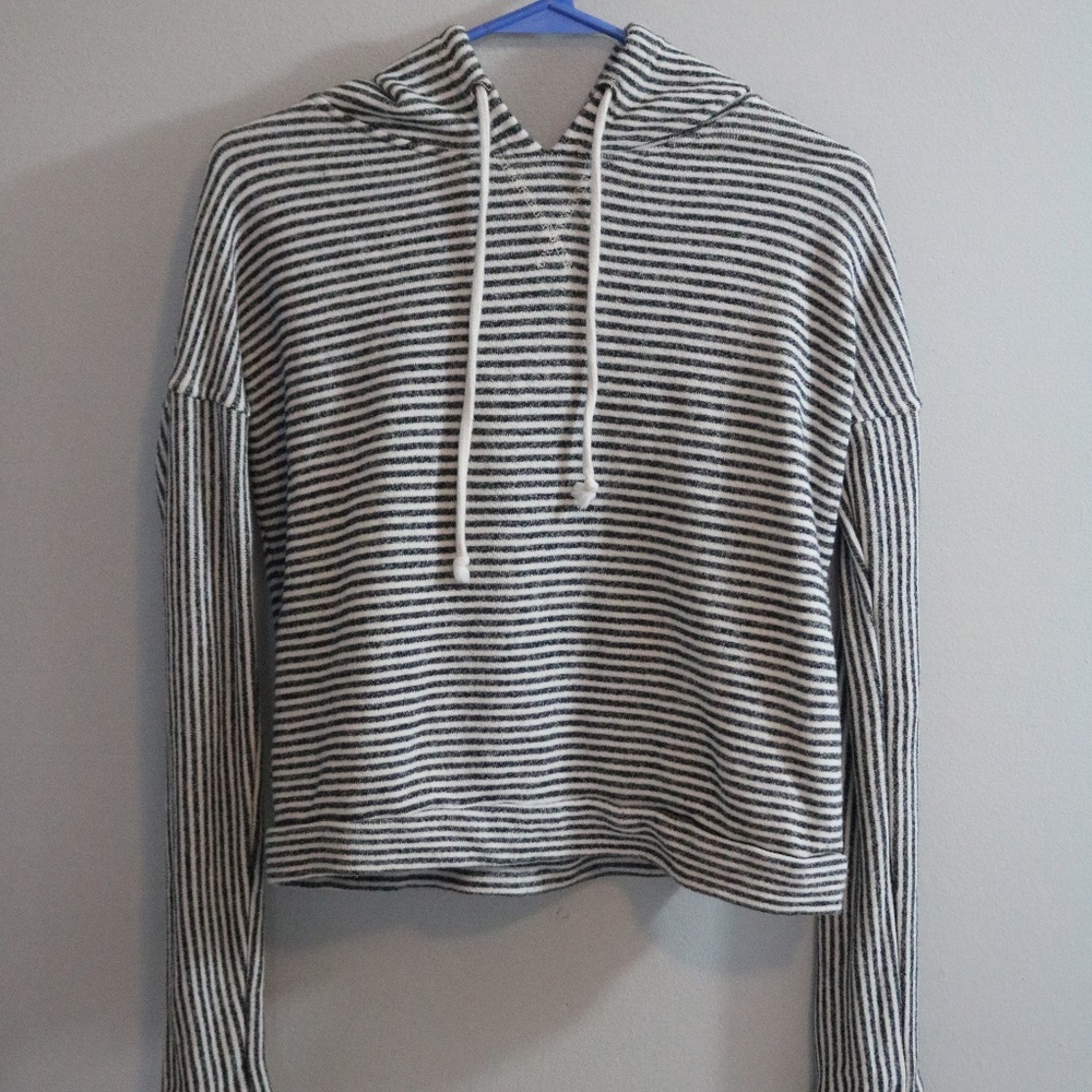 black and white hoodie
